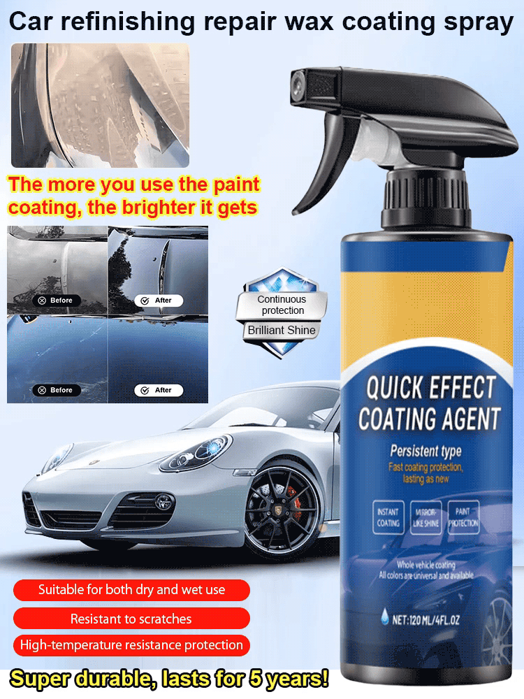 Advanced automotive quick-acting coating spray