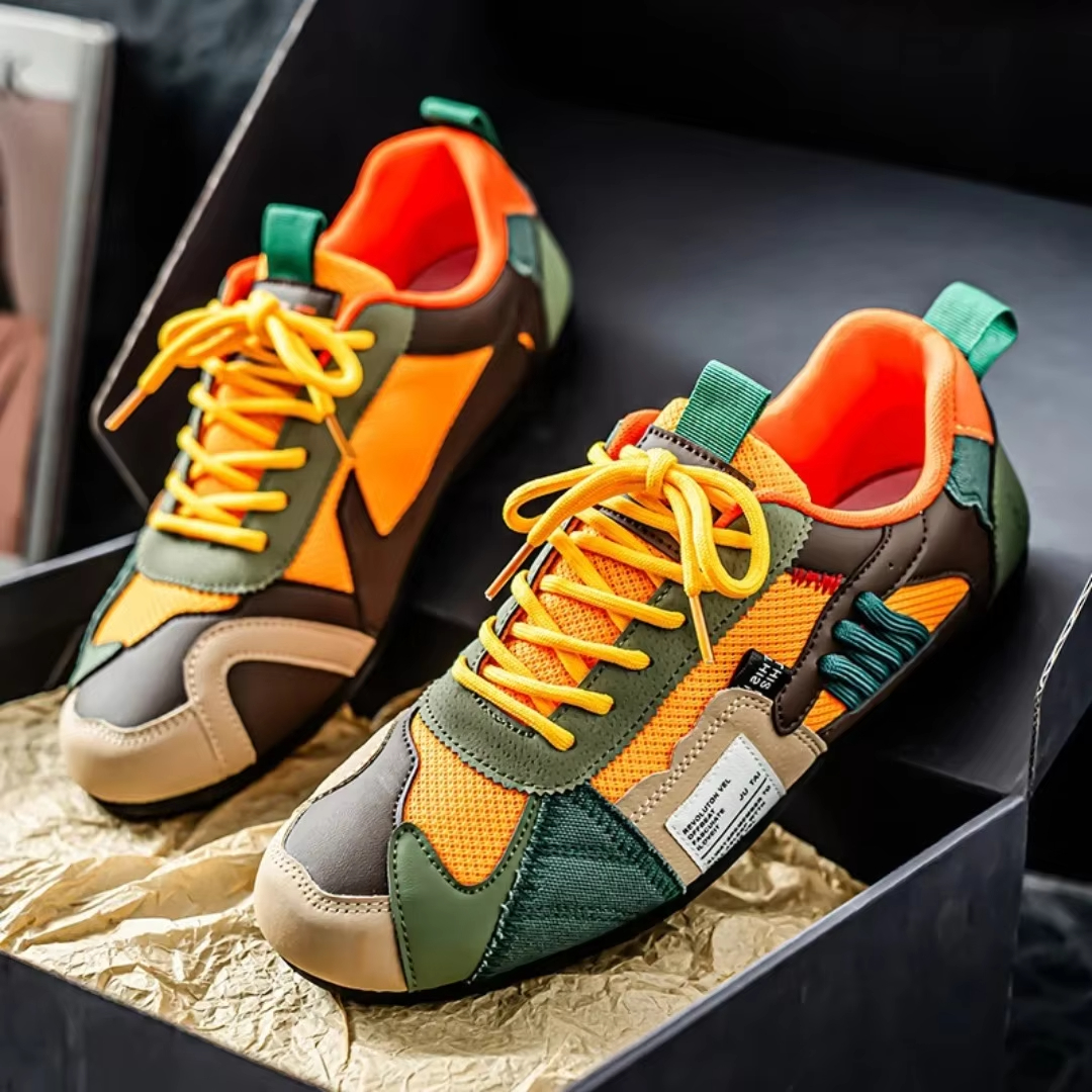 Men's Patchwork Street Sneakers