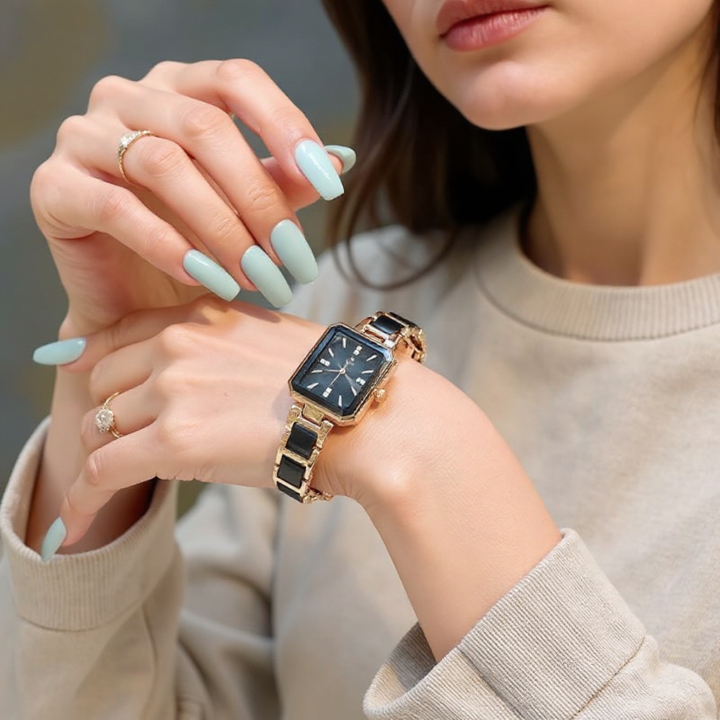 Fashion rectangular quartz watches for women