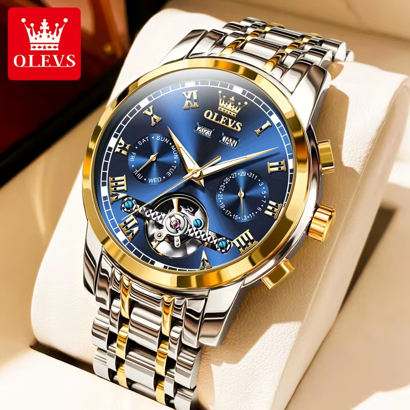 Men Day-Date Luxury OLEVS Big Face Wristwatches