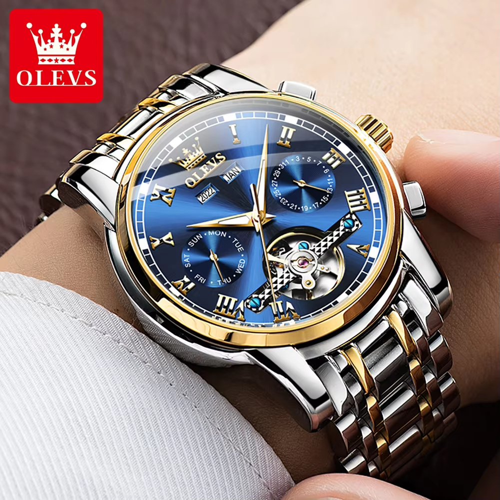 Men Day-Date Luxury OLEVS Big Face Wristwatches
