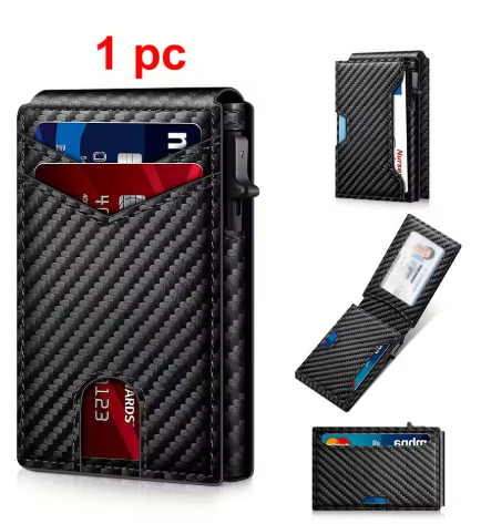 ✨DLJ✨Men's Ultra-Slim Carbon Fiber Anti-Theft Wallet