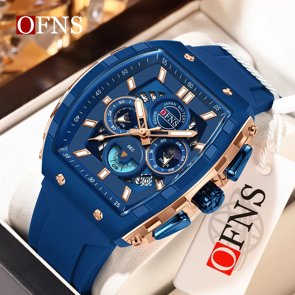 Luxury Men's Multifunction Chronograph Sports Quartz Watch