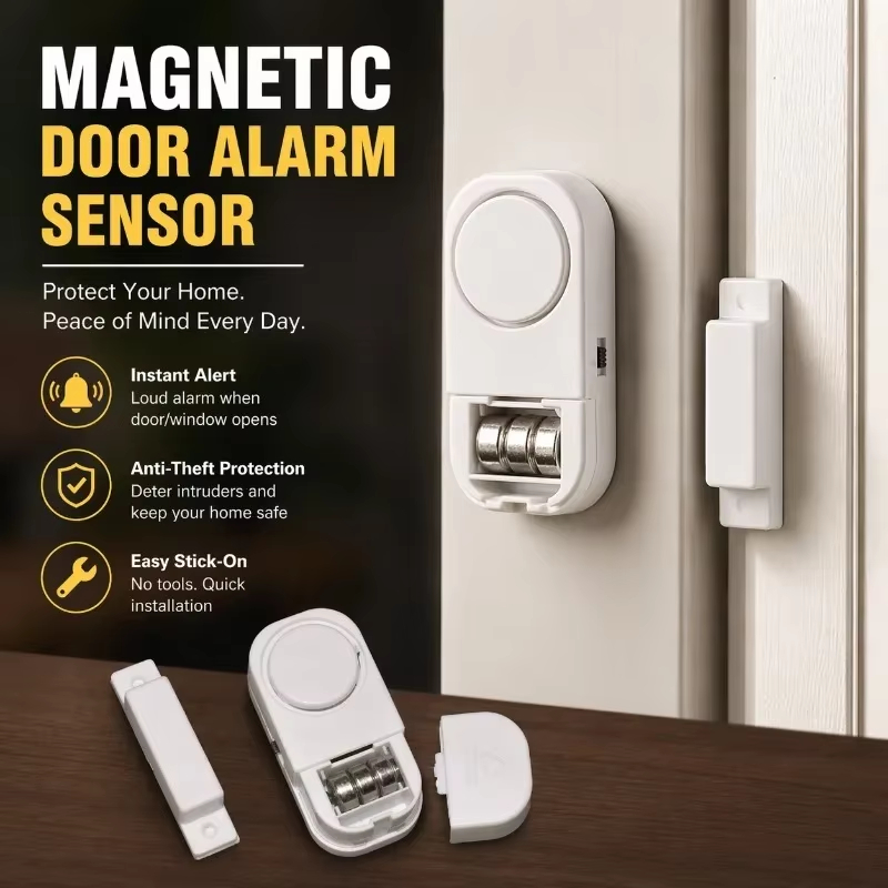 （Buy 1 Get 1 Free）Door Magnetic Sensor Window Alarm 90db Security Wireless Home Window Door Anti-theft Security Alarm System