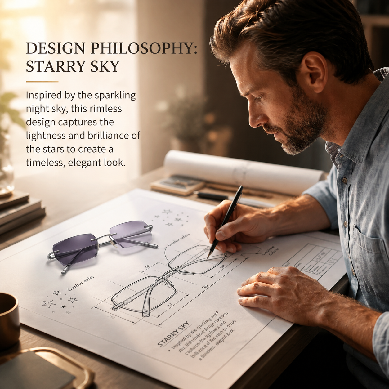 [Designers Collaborate on Creation] Smart Zoom and Photochromic Reading Glasses