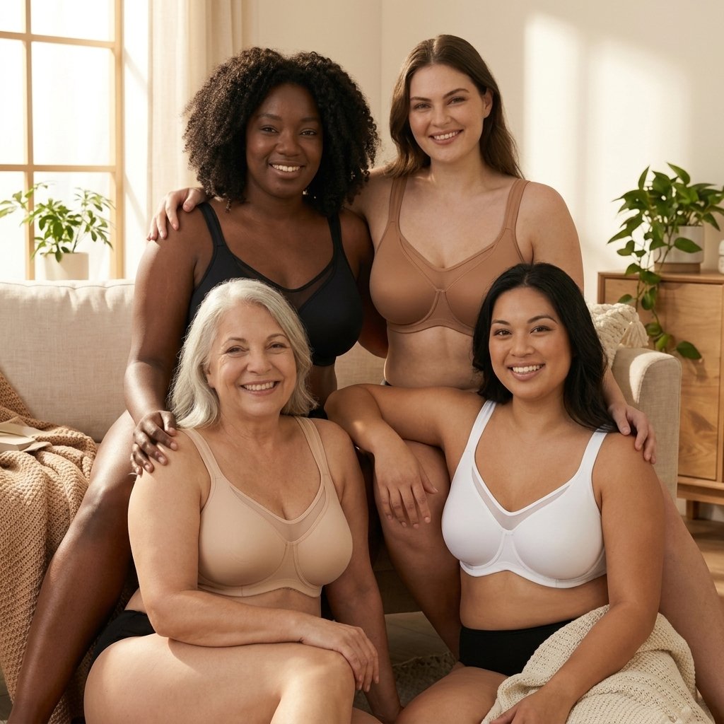 Women's Elegant Sheer Full Coverage Minimizer Bra ✨ Plus Size for Large Busts | No Digging, No Spillage &amp; Ultra Comfy